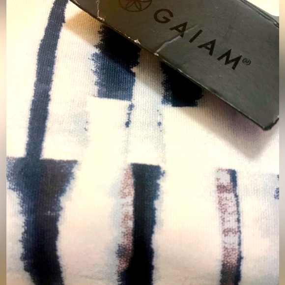 NEW GAIAM by Jessica Biel Blue Abstract Leggings - Picture 14 of 14